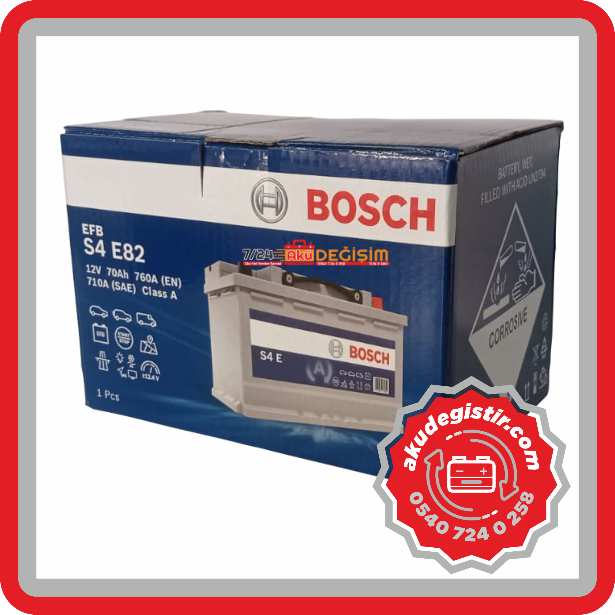 Bosch 70 Ah EFB S4E82