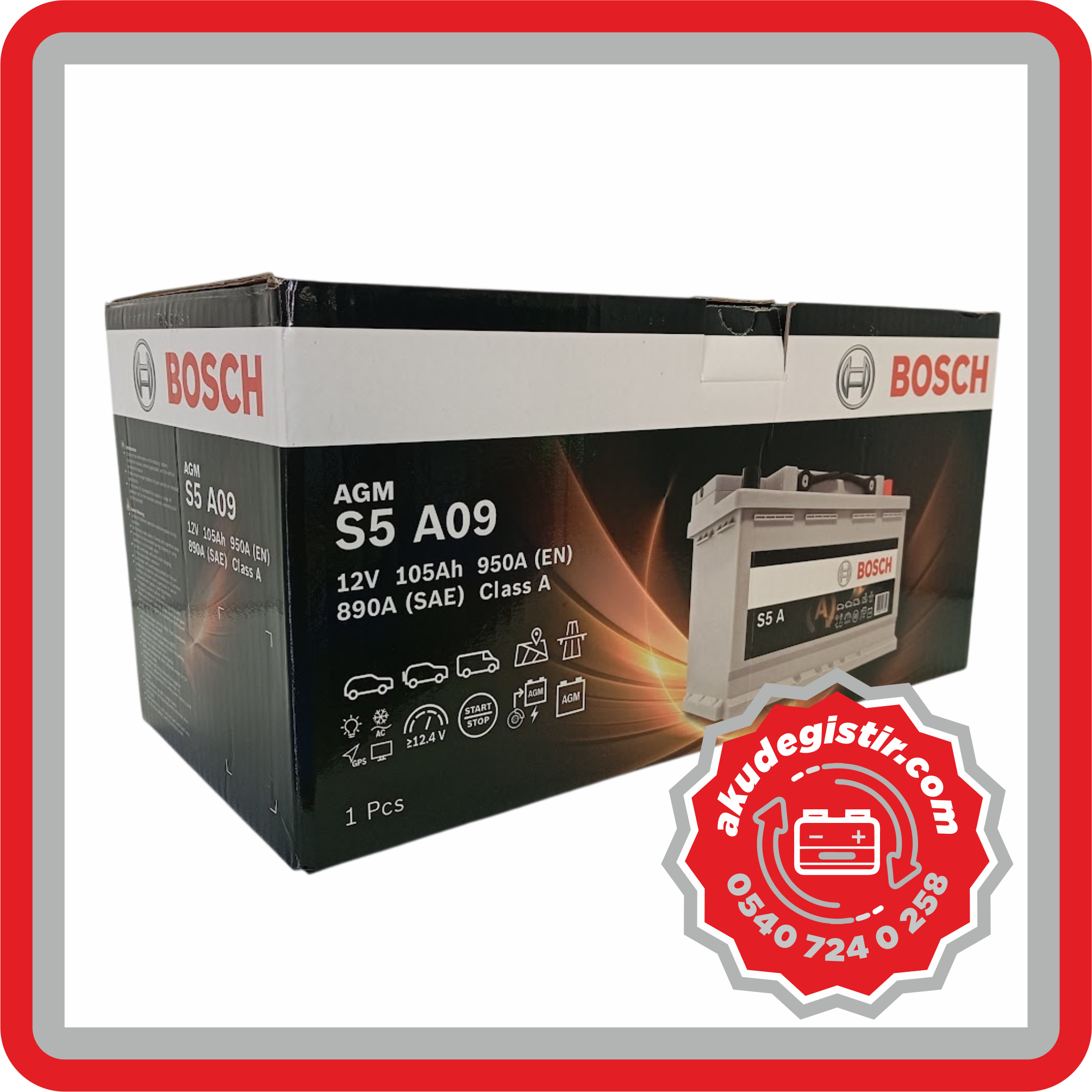 Bosch 105 AGM Akü