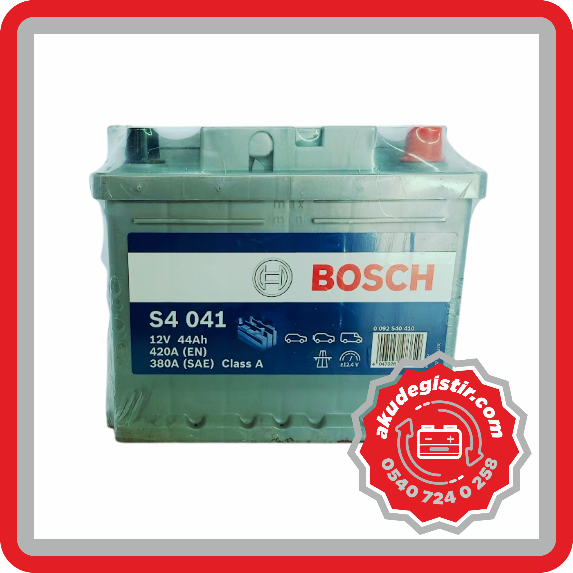 Bosch 44 Ah Kare Akü