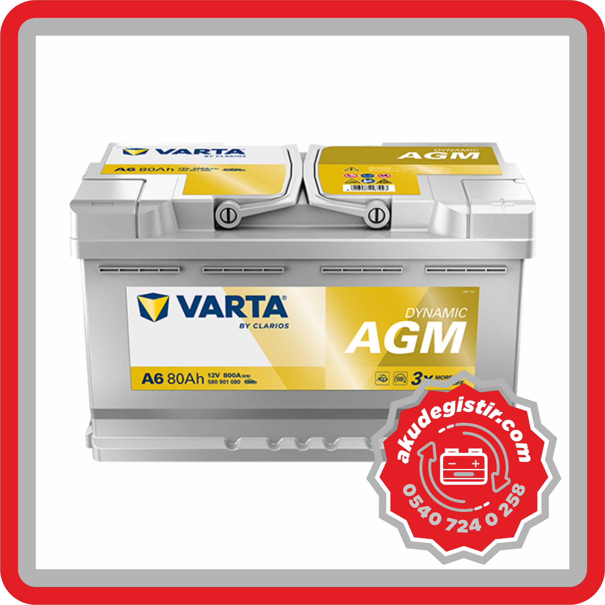 Varta 80 AGM Akü