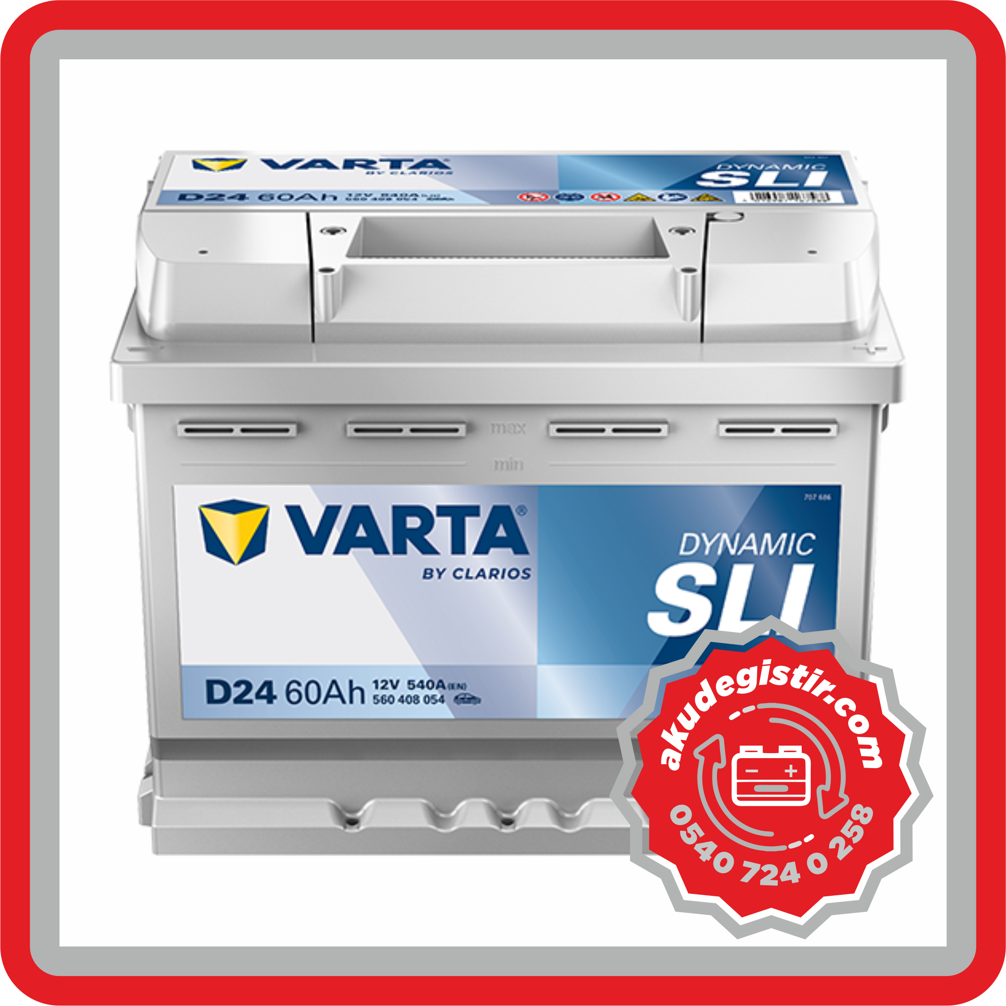 Varta 60 AH D24