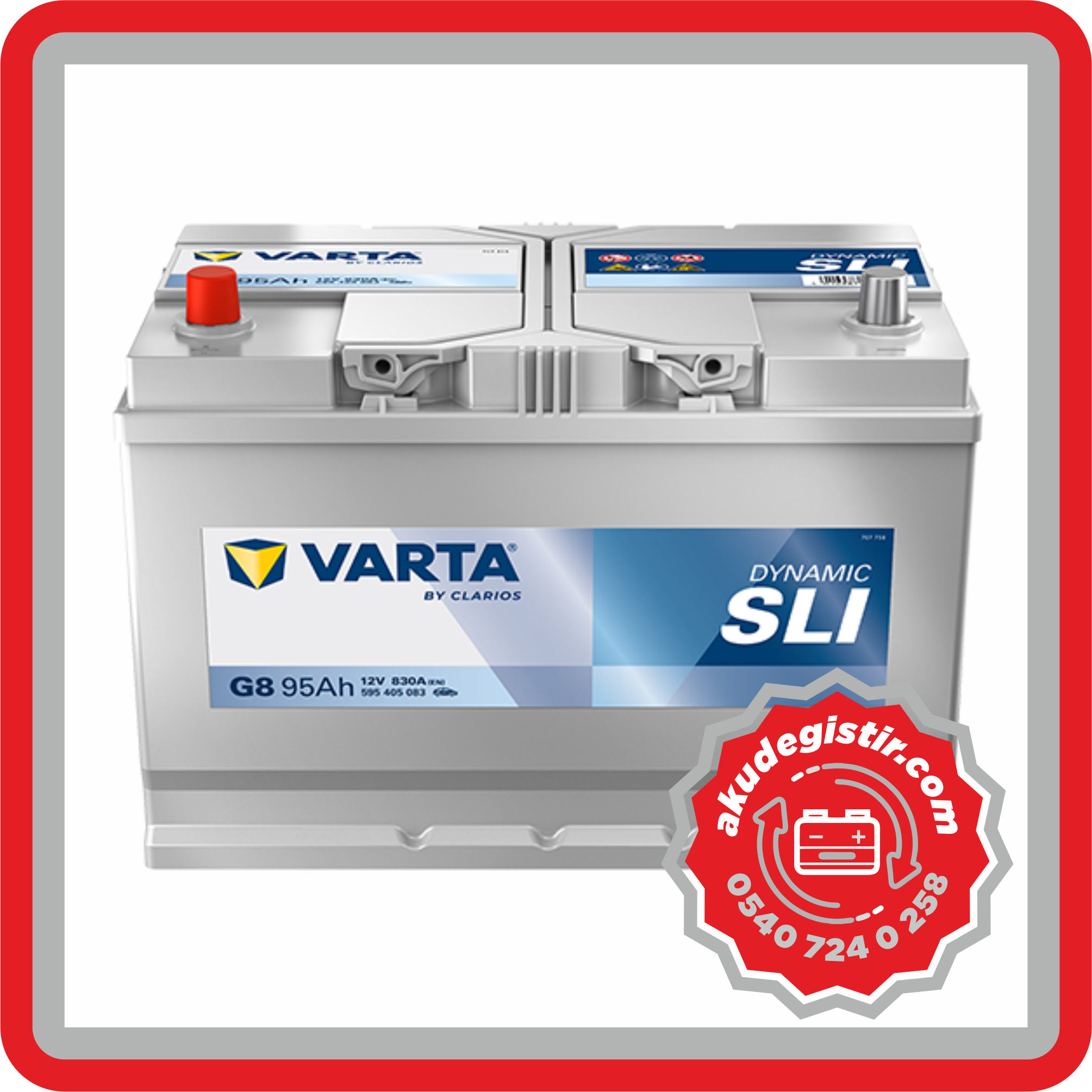 Varta 95 Ah Yüksek Kutup Akü